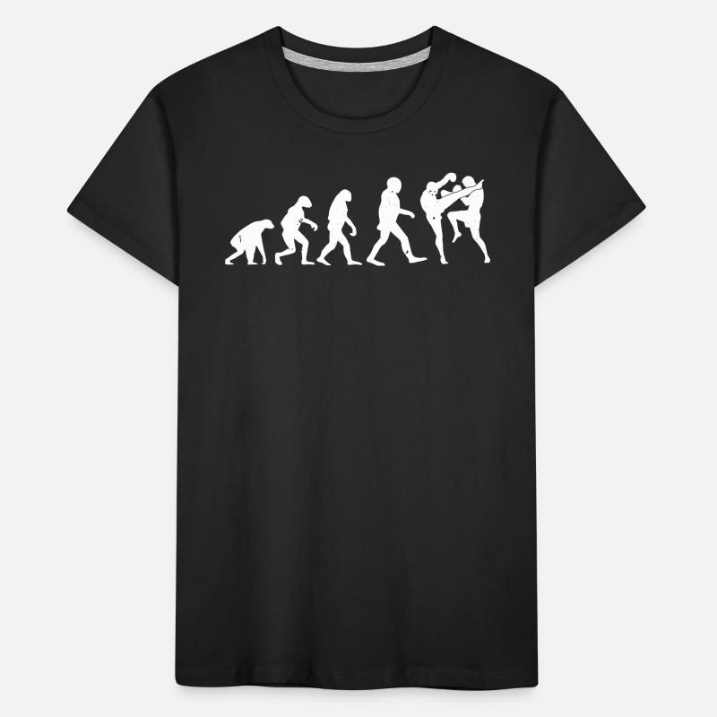 Muay Thai Evolution Muay Thai Fighter Boxe thaïlandaise T-shirt bio Premium Enfant