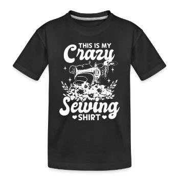 C’est ma chemise de couture folle Couture drôle de couture - T-shirt bio Premium Enfant - noir - Devant