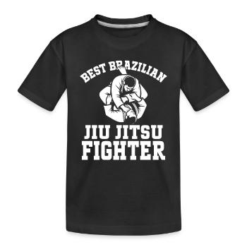 Jiu Jitsu martial arts - Best Brazilian Jiu Jitsu - Kids' Premium Organic T-Shirt - black - Front