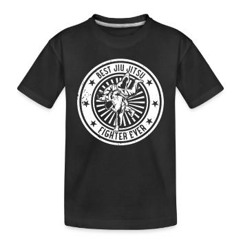 Jiu Jitsu martial arts - Best Jiu Jitsu Fighter ev - Kids' Premium Organic T-Shirt - black - Front