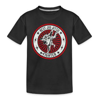 Best Jiu Jitsu Fighter - Jiu Jitsu martial arts - Kids' Premium Organic T-Shirt - black - Front