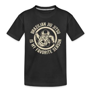 Brazilian Jiu Jitsu - Brazilian Jiu Jitsu Is My Fa - Kids' Premium Organic T-Shirt - black - Front