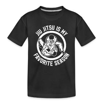 Le Jiu Jitsu est ma saison préférée - Jiu Ji Brésilien - T-shirt bio Premium Enfant - noir - Devant