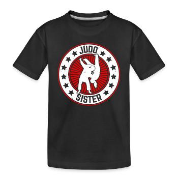 Judo Sister Judo Combattant Judo Arts Martiaux Judoka - T-shirt bio Premium Enfant - noir - Devant