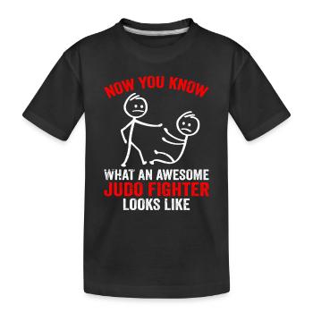 Maintenant, vous savez à quoi ressemble un combattant de judo génial Li - T-shirt bio Premium Enfant - noir - Devant