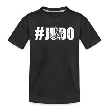 #Judo Judoka Judo Fighter Judo Martial Arts - Kids' Premium Organic T-Shirt - black - Front