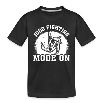 Judo fighting Mode On - Funny Judo Fighter - Kids' Premium Organic T-Shirt - black - Front