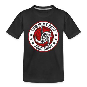 C’est mon meilleur t-shirt de Judo Judo Fighter Judoka - T-shirt bio Premium Enfant - noir - Devant