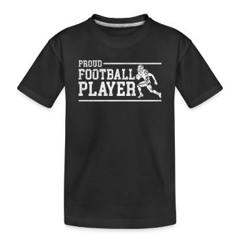 Jeu de football américain - Joueur de football fier - T-shirt bio Premium Enfant - noir - Devant