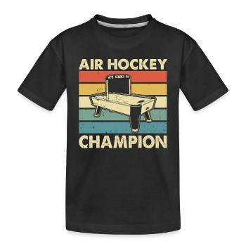Air Hockey Champion - Air Hockey Player Air Hockey - Kids' Premium Organic T-Shirt - black - Front