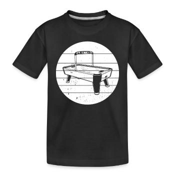 Air Hockey stick Air Hockey Lover Air Hockey Playe - Kids' Premium Organic T-Shirt - black - Front