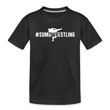 #sumoWrestling - Lutteur de sumo Arts martiaux de sumo - T-shirt bio Premium Enfant - noir - Devant