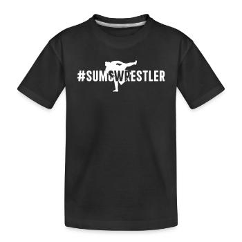 #sumoWrestler - Lutteur de sumo Arts martiaux de sumo - T-shirt bio Premium Enfant - noir - Devant