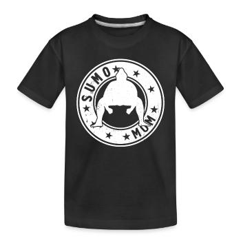 Combattante de Sumo Mama Lutteuse de Sumo Maman - T-shirt bio Premium Enfant - noir - Devant