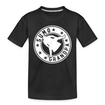 Combattant de Sumo Grand-père Lutteur de Sumo Grand-père - T-shirt bio Premium Enfant - noir - Devant