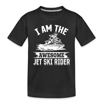 Je suis le super pilote de jet ski - Funny Jetski Jets - T-shirt bio Premium Enfant - noir - Devant