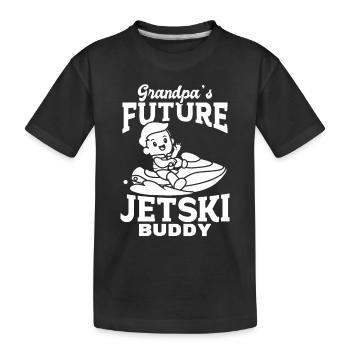 Grandpa's future jetski Buddy - Jetski Kids Jetski - Kinder Premium Bio T-Shirt - Schwarz - Vorne