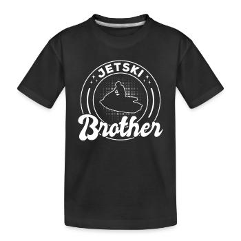 Jetski Brother Jetski Driver Jetski Brother Jetski - Kinder Premium Bio T-Shirt - Schwarz - Vorne