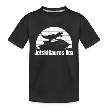 Jet Ski Saurus Rex Jet Ski Dinosaure Jet Ski Dino - T-shirt bio Premium Enfant - noir - Devant