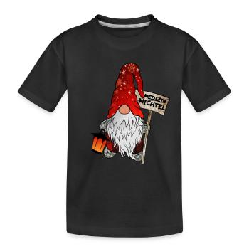 Medizin Wichtel - Kinder Premium Bio T-Shirt - Schwarz - Vorne