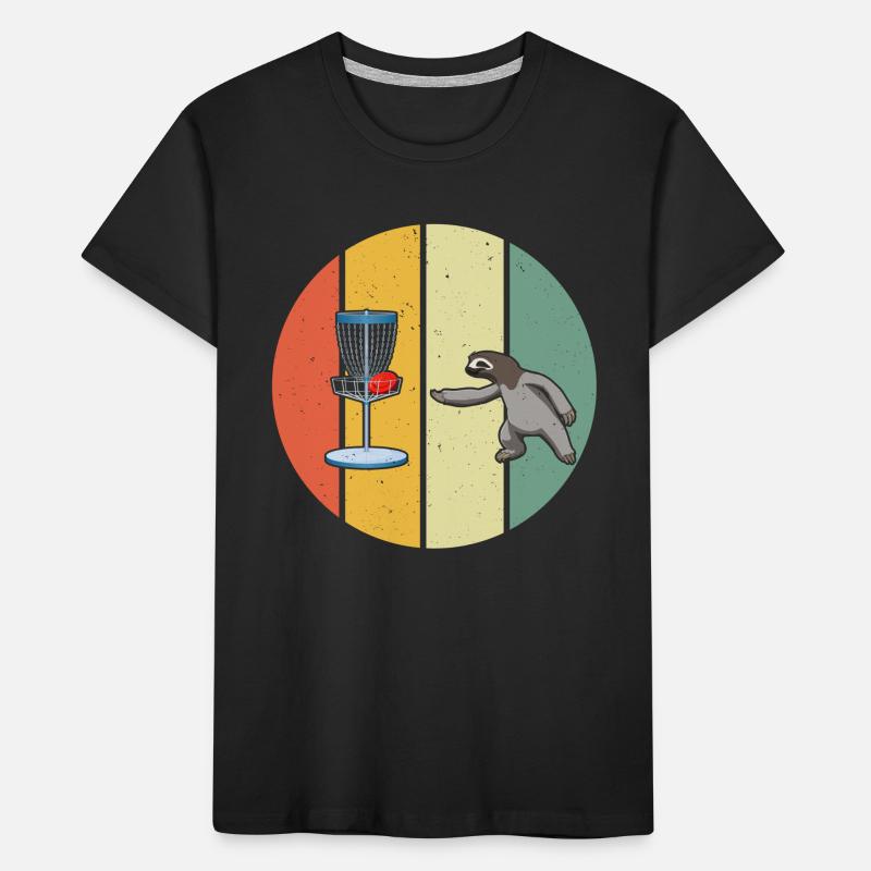 Sloth Disc Golf Sloth Disc Golfing Kinder Premium Bio T-Shirt