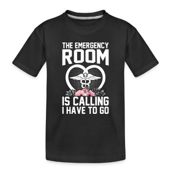 Nurse Life Nursing Hospital Nurse Emergency Nurse - Kinder Premium Bio T-Shirt - Schwarz - Vorne
