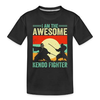 Lutteur de Kendo - Je suis le formidable combattant de Kendo - T-shirt bio Premium Enfant - noir - Devant