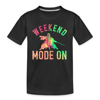 Kendo Weekend Mode On - Lutte Kendo - T-shirt bio Premium Enfant - noir - Devant