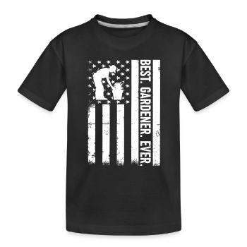 Meilleur jardinier de tous les temps - Jardinage Paysagiste Hobby - T-shirt bio Premium Enfant - noir - Devant