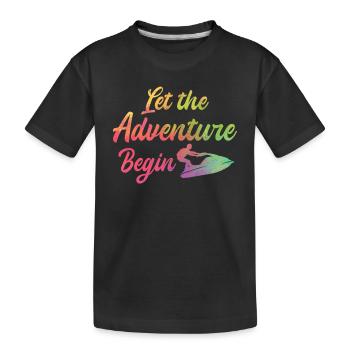 Funny Jetski Rider Jetski Adventure - Jetski Lover - Kinder Premium Bio T-Shirt - Schwarz - Vorne