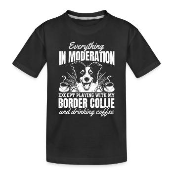 Dictons Border Collie Border Collie Lover - T-shirt bio Premium Enfant - noir - Devant