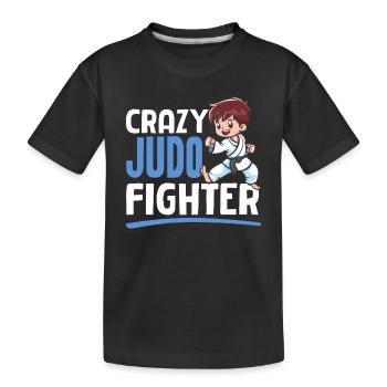 Judoka Judo Kids - Crazy Judo Fighter - Kids' Premium Organic T-Shirt - black - Front