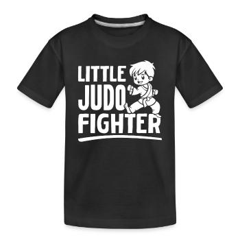 Judo Kids Judo Fighter - Little Judo Fighter - Kids' Premium Organic T-Shirt - black - Front