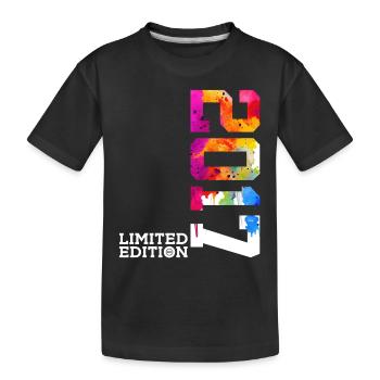 9. GEBURTSTAG LIMITED EDITION 2017 - Kinder Premium Bio T-Shirt - Schwarz - Vorne