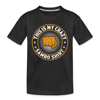 C’est ma chemise folle Sambo Fighter Sambo - T-shirt bio Premium Enfant - noir - Devant