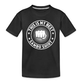 C’est ma meilleure chemise Sambo Fighter Sambo - T-shirt bio Premium Enfant - noir - Devant