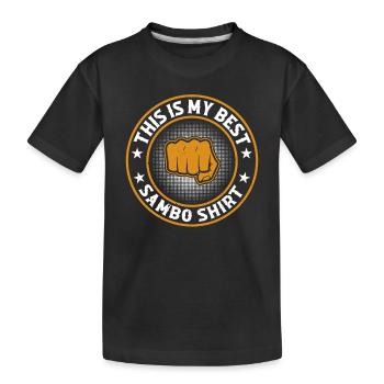 C’est ma meilleure chemise Sambo Fighter Sambo - T-shirt bio Premium Enfant - noir - Devant