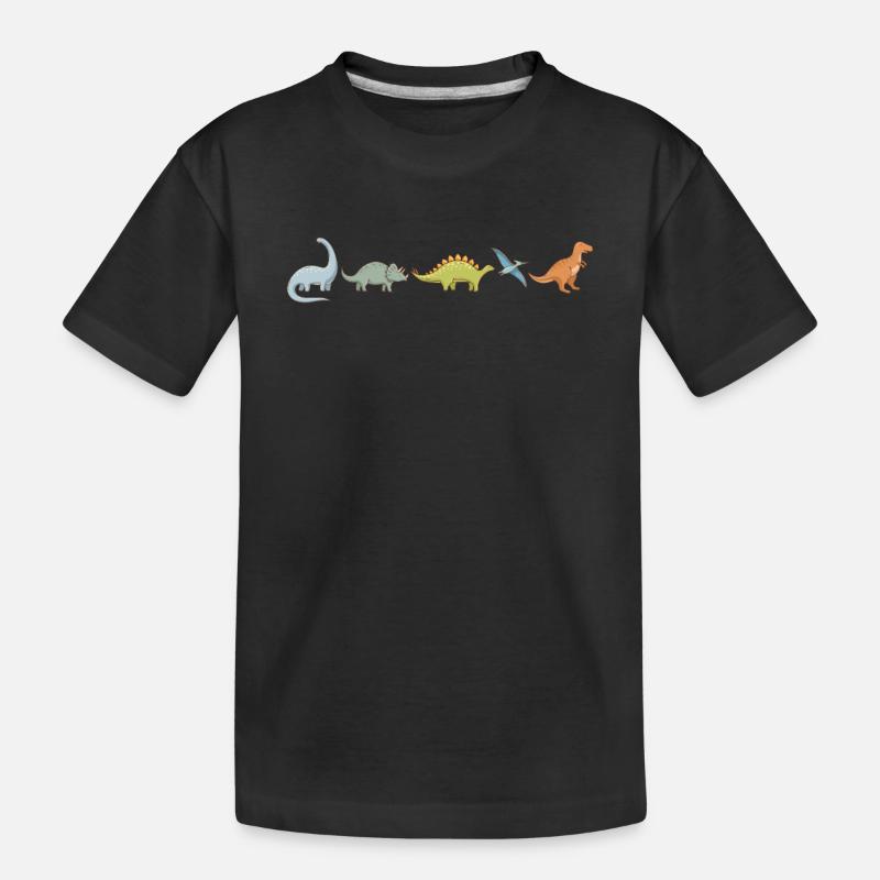Dinosaur T-Rex Dino T-Rex Dinosaur Lover - Kinder Premium Bio T-Shirt - Schwarz