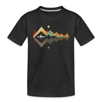 Watersports Kayaking Kayaker Canoeing - Kinder Premium Bio T-Shirt - Schwarz - Vorne