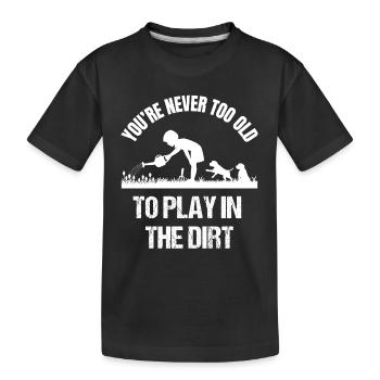 Gardening Gardener Gardener Gardener Dogs Funny - Kids' Premium Organic T-Shirt - black - Front
