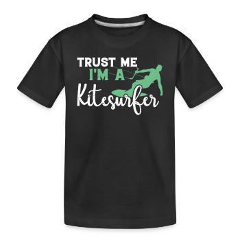 Kiteboarding Lover Kitesurfing - Croyez-moi, je suis un - T-shirt bio Premium Enfant - noir - Devant