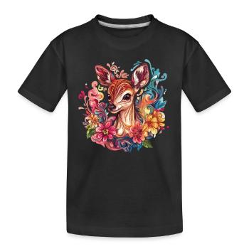 Fauve coloré - T-shirt bio Premium Enfant - noir - Devant