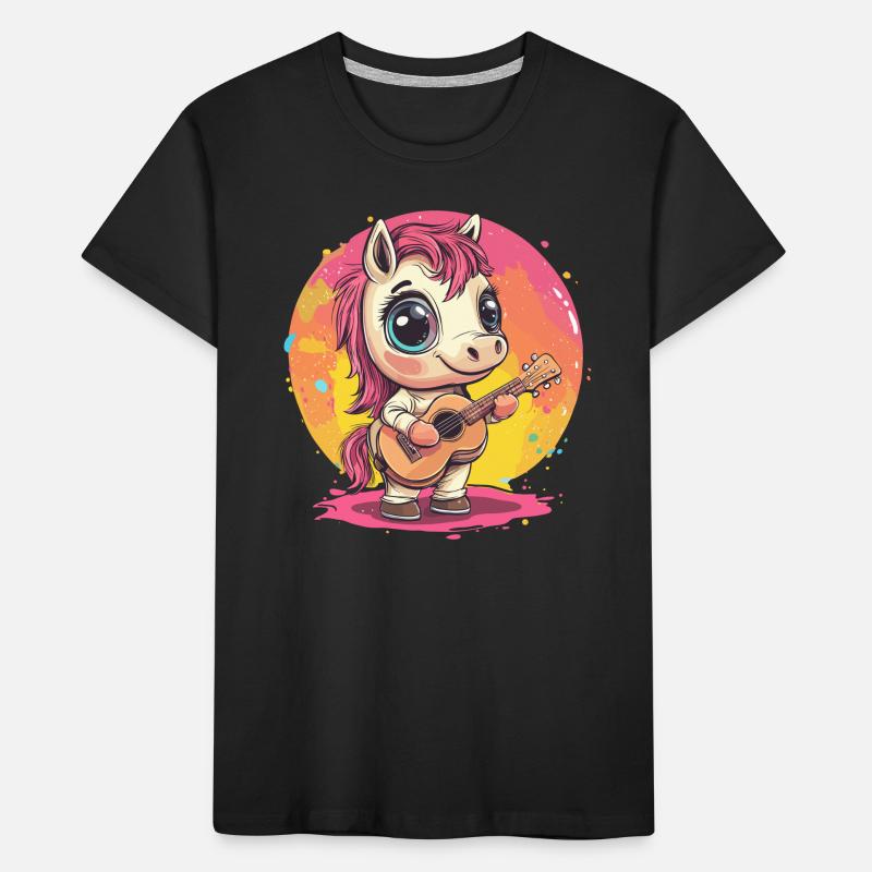Bangs with guitar Kids' Premium Organic T-Shirt