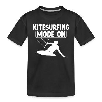 Sports nautiques Kiteboarding Kitesurfer - Kitesurf - T-shirt bio Premium Enfant - noir - Devant