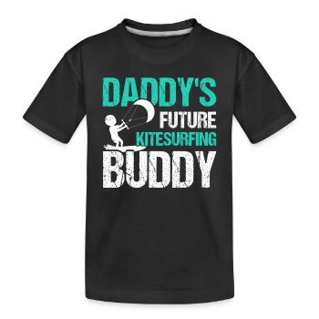 Kitesurfer Baby - Daddy's Future Kitesurfing Buddy - Kids' Premium Organic T-Shirt - black - Front