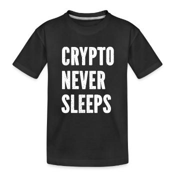 Citations Bitcoin Cryptomonnaie Bitcoin - Crypto - T-shirt bio Premium Enfant - noir - Devant