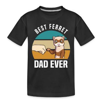 Ferret Lover Sayings | Pet Gifts - Kids' Premium Organic T-Shirt - black - Front