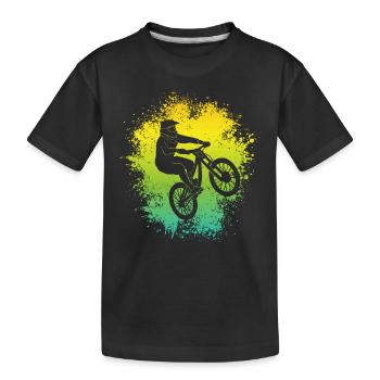 Mountain Bike Bike Kids Boy Mountain Bike - Kids' Premium Organic T-Shirt - black - Front