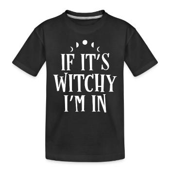 Sorcière - T-shirt bio Premium Enfant - noir - Devant
