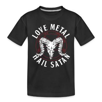 Satanisten Shirts - Kinder Premium Bio T-Shirt - Schwarz - Vorne